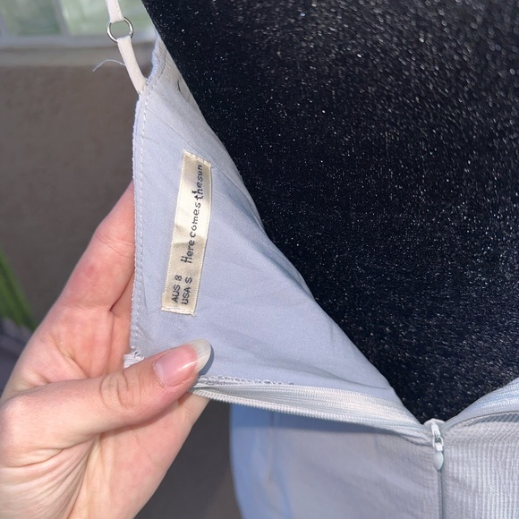 Hello Molly~Here comes the sun~Light Blue Midi Dress - Picture 6 of 6